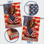 Dachshund American Patriot Flag, 250 Years Strong Dog US Flag