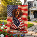 Dachshund American Patriot Flag, 250 Years Strong Dog US Flag