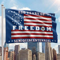 Betsy Ross Flag, 250 Years of Freedom Patriotic Eagle Grommet US Flag