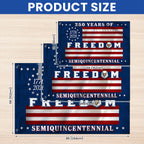 Betsy Ross Flag, 250 Years of Freedom Patriotic Eagle Grommet US Flag