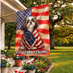 Shih Tzu American Patriot Flag, 250 Years Strong Dog US Flag