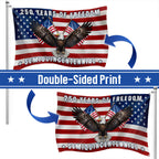 Patriotic 250 Years of Freedom Betsy Ross Flag Semiquincentennial Grommet Flag