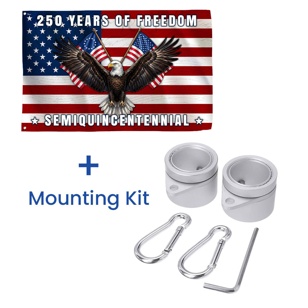 Patriotic 250 Years of Freedom Betsy Ross Flag Semiquincentennial Grommet Flag