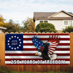 250 Years of Freedom Flag, 1776 2026 Eagle Betsy Ross Fence Banner