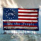 Betsy Ross US Flag, 250th Anniversary 1776 We The People Patriotic Decor