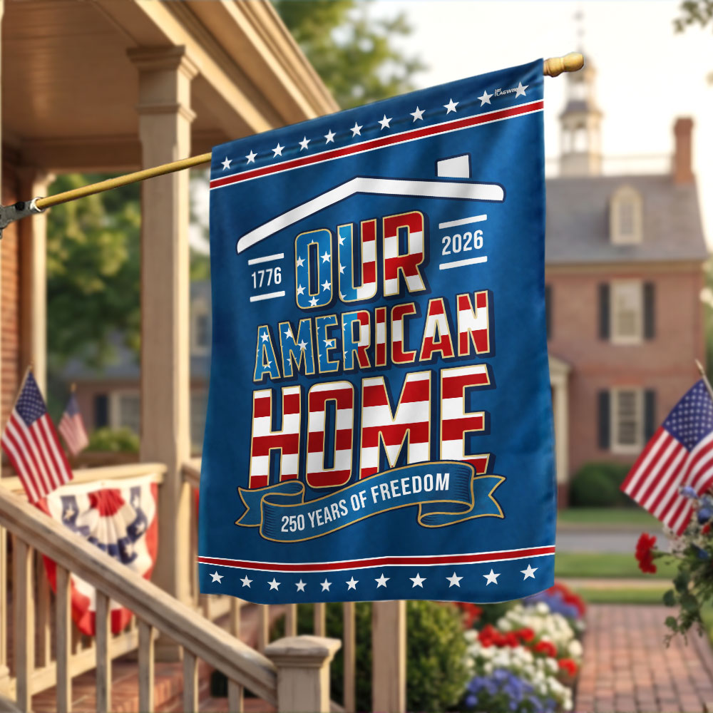 Garden Patriotic Flag, 1776 2026 Our American Home US Flag