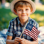 Betsy Ross 250 Flag, Patriotic 250th Anniversary Handheld American Flag