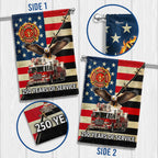 Firefighter Flag, 250 Years of Service Fire Truck Firefighter US Flag