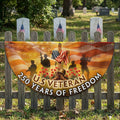 Memorial Day Flag, 250 Years of Freedom U.S Veteran Fan Flag