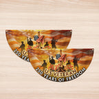 Memorial Day Flag, 250 Years of Freedom U.S Veteran Fan Flag