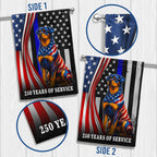 Dog American Flag, 250 Years of Service Rottweiler Thin Blue Line US Flag