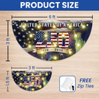 250th Anniversary Flag, 1776 2026 United States of America Solar Led Fan Flag
