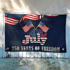250 Years of Freedom Flag, Betsy Ross 4th of July Grommet Flag