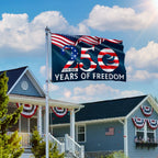 250th Anniversary American Flag, 1776 2026 Patriotic We The People Decor