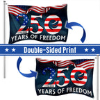 250th Anniversary American Flag, 1776 2026 Patriotic We The People Decor