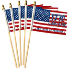 Patriotic American Flag, 1776 America 250 Years of Freedom Handheld Flag