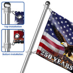 250 Years of America New York City Flag, Eagle with Liberty Grommet Flag