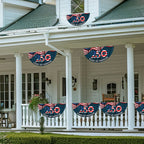 250th Anniversary Fan Flag, 1776 2026 Patriotic We The People Decor