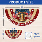 250 Years of America Liberty Betsy Ross Vintage Fan Flag