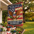 250th Anniversary Flag, Patriotic Eagle Shield We The People US Flag