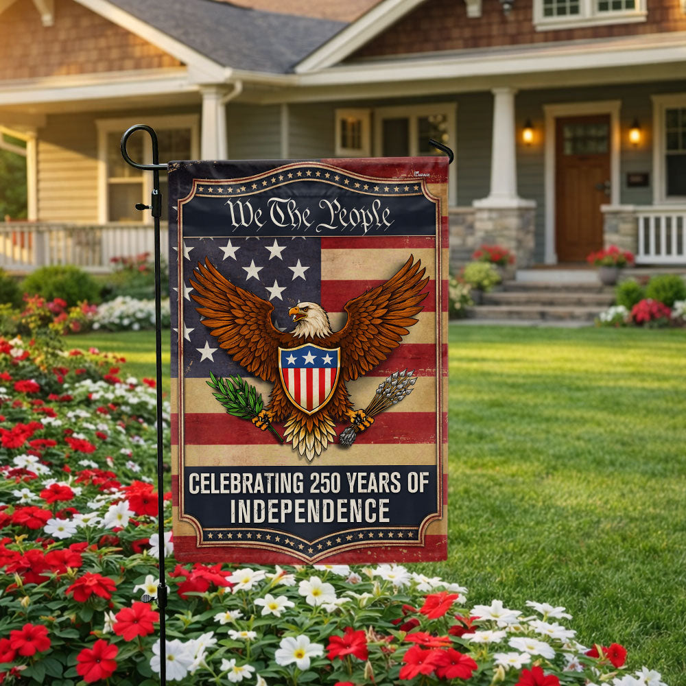 250th Anniversary Flag, Patriotic Eagle Shield We The People US Flag