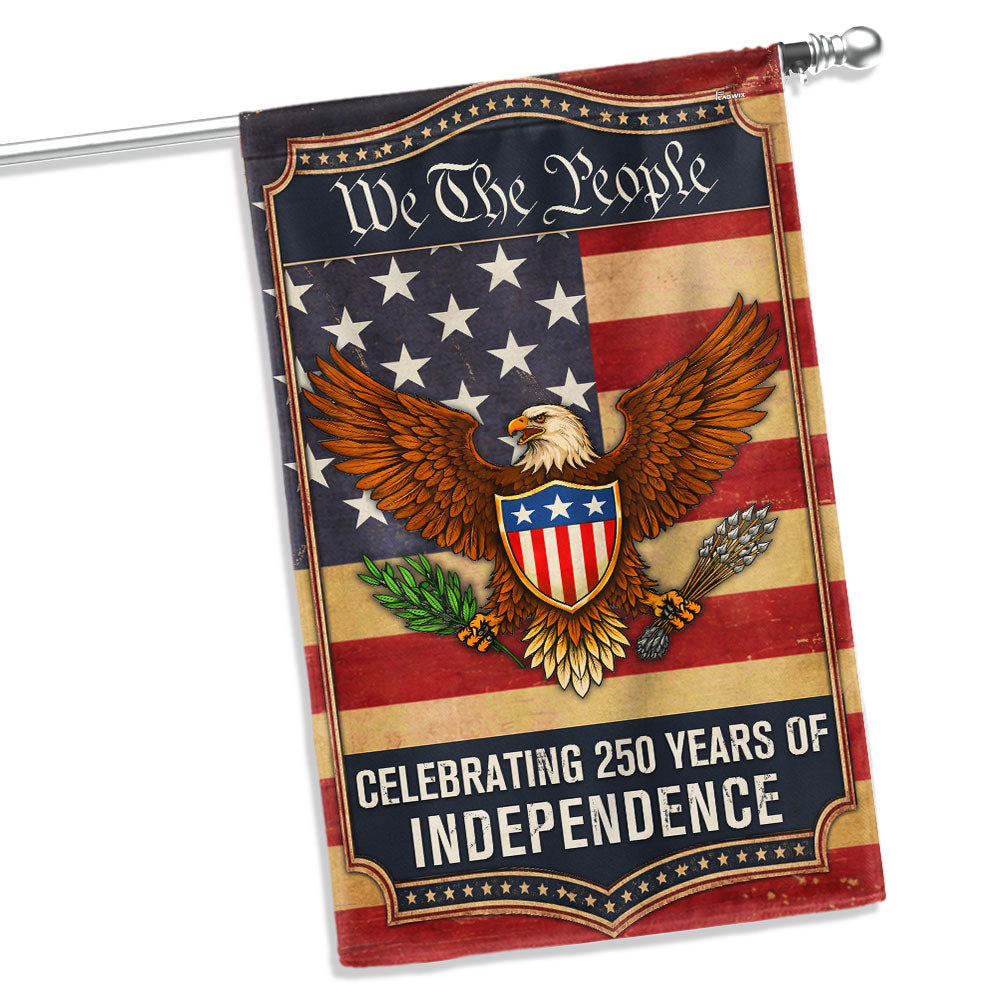 250th Anniversary Flag, Patriotic Eagle Shield We The People US Flag