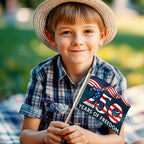 250th Anniversary 1776 2026 Patriotic We The People Handheld Flag
