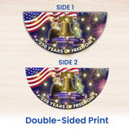 250 Years of Freedom 4th of July Patriotic Liberty Solar Led Fan Flag