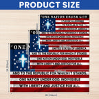 One Nation Under God 1776 2026 The Original Pledge of Allegiance Grommet Flag
