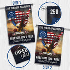 Memorial Day Flag, 250 Years of Sacrifice United States Map US Flag