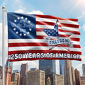 Patriotic Flag, 250 Years of America Star We The People Grommet US Flag