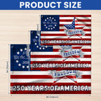 Patriotic Flag, 250 Years of America Star We The People Grommet US Flag