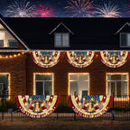 250 Years of America Flag, Patriotic Liberty Betsy Ross Vintage Solar Led Fan Flag