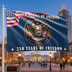 Ohio Flag, 250 Years of Freedom The Buckeye State Grommet Flag