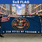 Ohio Flag, 250 Years of Freedom The Buckeye State Grommet Flag