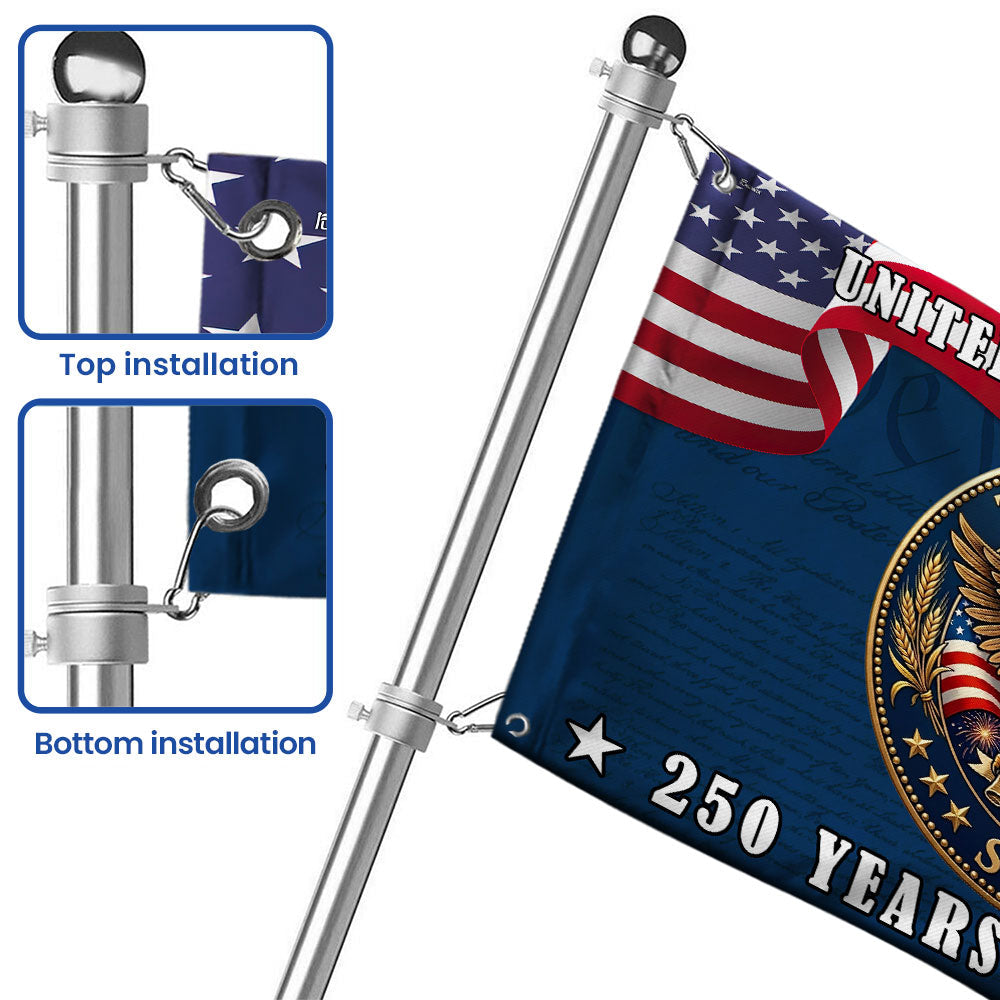 Ohio Flag, 250 Years of Freedom The Buckeye State Grommet Flag