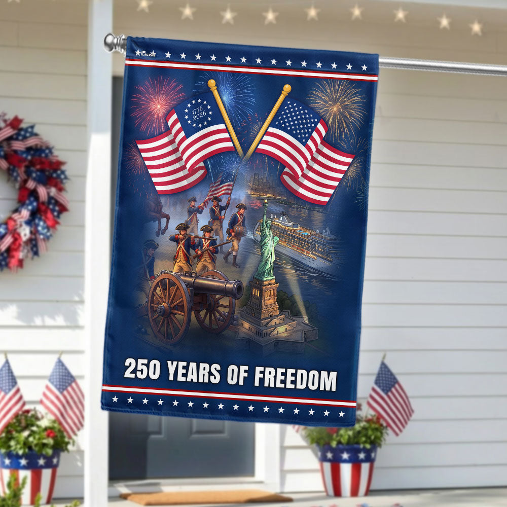 Independence Day Flag, 250 Years of Freedom Betsy Ross American Flag