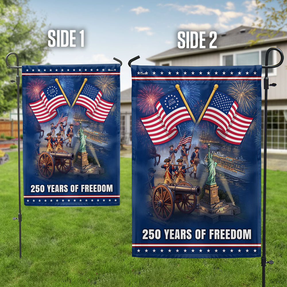 Independence Day Flag, 250 Years of Freedom Betsy Ross American Flag