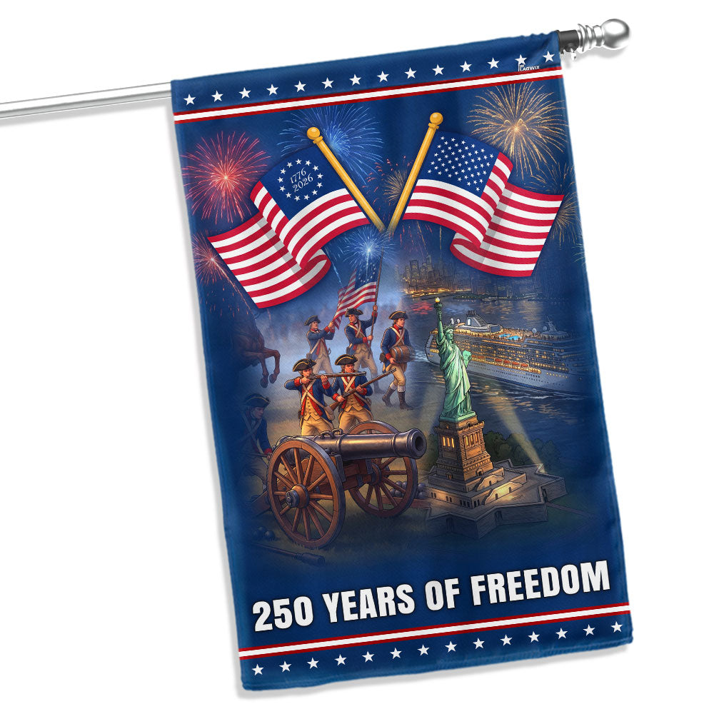Independence Day Flag, 250 Years of Freedom Betsy Ross American Flag