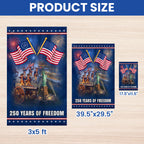 Independence Day Flag, 250 Years of Freedom Betsy Ross American Flag