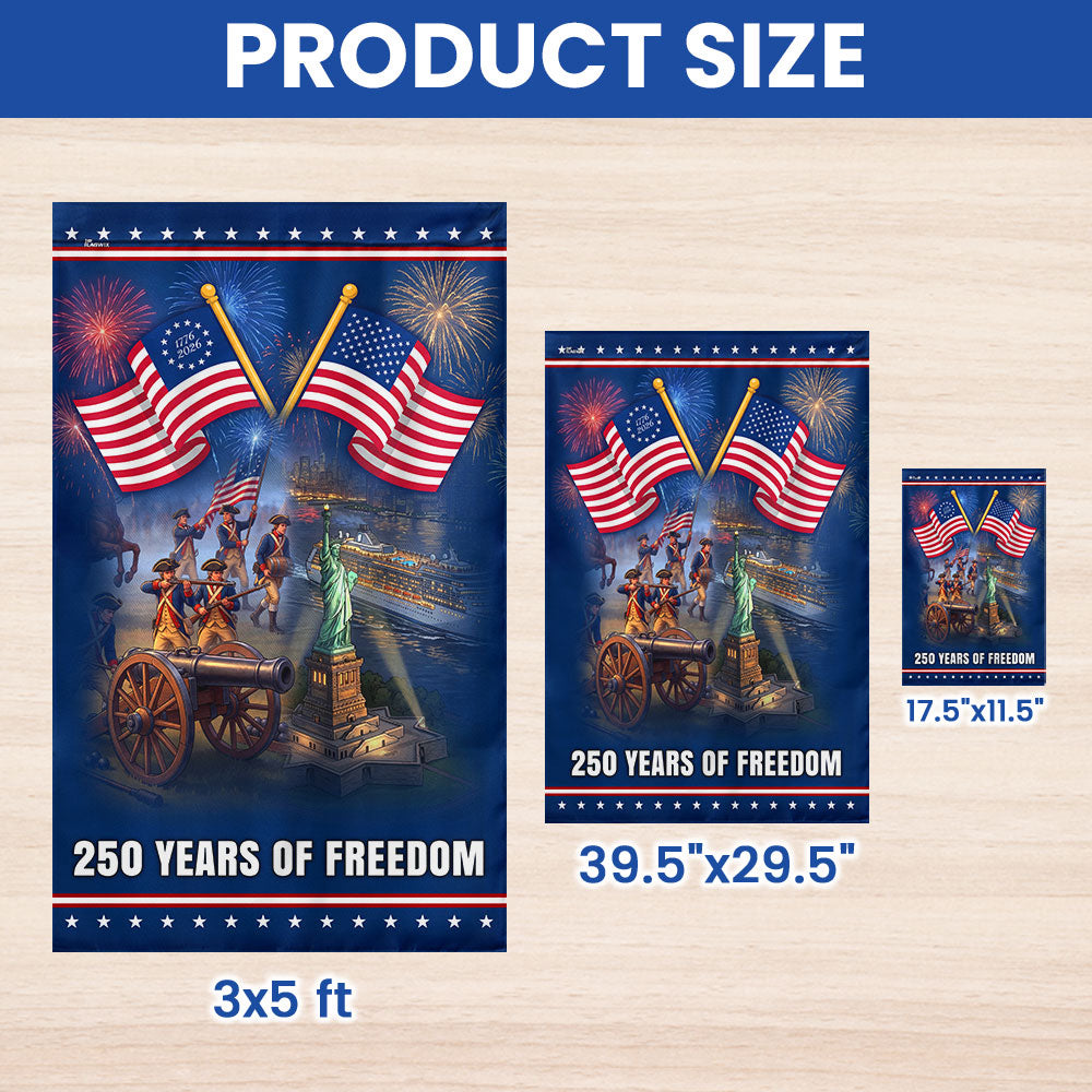 Independence Day Flag, 250 Years of Freedom Betsy Ross American Flag