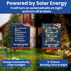 250 Years of Freedom American Allegiance Merit Endurance Solar Led Garden Flag