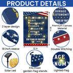250 Years of Freedom American Allegiance Merit Endurance Solar Led Garden Flag