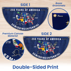250th Anniversary Semiquincentennial 50 States of America Fan Flag