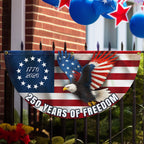 Betsy Ross Flag, 250 Years of Freedom Patriotic Eagle Fan Flag
