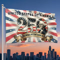 250th Anniversary United States of America Washington Vintage Grommet Flag