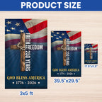 Christian Cross Flag, God Bless America Faith Freedom 250 Years US Flag