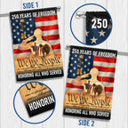 Memorial Day Flag, 250 Years of Freedom Honoring All Who Served US Flag