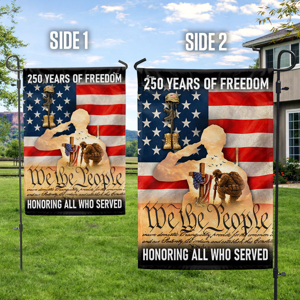 Memorial Day Flag, 250 Years of Freedom Honoring All Who Served US Flag