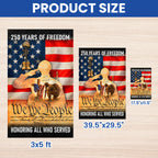 Memorial Day Flag, 250 Years of Freedom Honoring All Who Served US Flag